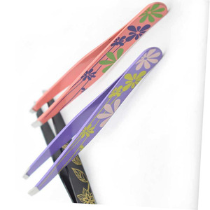 SHAHZIK INTERNATIONAL Handmade Stainless Steel Eyebrow Tweezers Lightweight Beauty Tool No <b>Gap</b> Slanted Tip Facial Hair Removal - Product Image 3