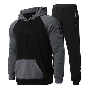 Conjuntos Deportivos de Dos Piezas para Hombre y Mujer, Sudadera con Capucha de Manga Larga, Talla Grande, Estilo Casual, Color Sólido, Corte Regular, para Gimnasio y Entrenamiento, DDP - Product Image 5