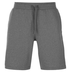 Shorts Bermuda en Coton Gris pour Homme, Taille Élastiquée avec Cordon, Tricoté, Couleur Unie, Respirant, Taille Mi-Haute, Décontracté - Product Image 6