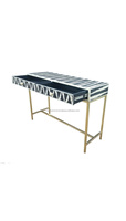 Meuble de style marocain, table console en incrustation d'os, couloir, trois tiroirs, table console en incrustation d'os, Royaume-Uni, pour la décoration intérieure, table console