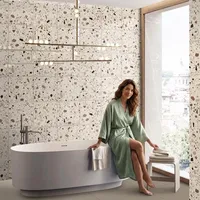 Carreaux muraux décoratifs en céramique émaillée sculptée 300x300, texture luxueuse pour les espaces intérieurs commerciaux, les bureaux, les halls d'entrée
