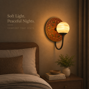 Handcrafted Bronze Wall <b>Sconce</b> LED Glass Globe Decorative Wall Lamp Traditional Luxury Vintage <b>Lighting</b> Fixture for Home Hotel - Product Image 4