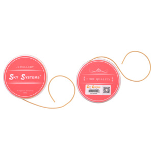 Bracelet unisexe tendance et durable en or plaqué 18 carats avec fermoir mousqueton à ressort et fil doré – Bijou de mode - Product Image 6