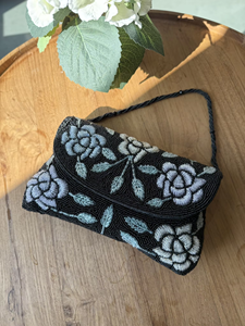 Pochette élégante à rabat floral, sac à main de soirée à motif floral pour femme, accessoire pour réception de mariage et occasions festives - Product Image 5