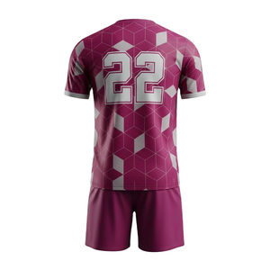 Uniforme de Fútbol Personalizado para Jóvenes y Adultos, Conjunto de Camiseta y Pantalones Cortos de Fútbol con Estampado Personalizado, Conjunto de Poliéster y Algodón para Equipos, Clubes y Academias - Product Image 3