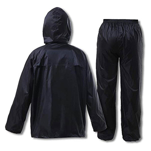Custom Logo Men's Winter Waterproof 10,000mm Breathable Lightweight Running Windbreaker <b>Rain</b> <b>Jacket</b> Pants 100% Polyester Two - Product Image 6
