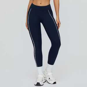<b>Hot</b> Sale Latest Style Yoga <b>Legging</b> Elastic Breathable Knitted Lightweight Eco-Friendly Comfortable Women Waist <b>Legging</b> Low MOQ - Product Image 5