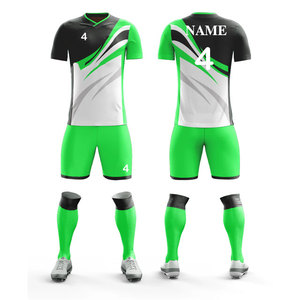 Maillot de sport personnalisé à sublimation uniforme, haute qualité, manches courtes, avec short, uniforme de football, uniforme de soccer - Product Image 1