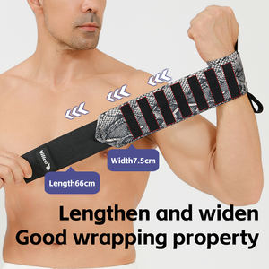 สายรัดข้อมือนีโอพรีน/ผ้าฝ้าย/สแปนเด็กซ์ สายรัดพันข้อมือ ป้องกันการลื่น ระบายอากาศได้ดี น้ำหนักเบา อุปกรณ์ป้องกันสำหรับออกกำลังกาย - Product Image 2