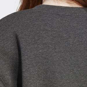 Sweat-shirt uni respirant décontracté pour femmes avec logo brodé personnalisé Sweat-shirt vierge en coton surdimensionné à col rond - Product Image 6