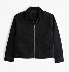 Chaquetas de trabajo de mezclilla vintage personalizadas para hombres Cremallera holgada para trabajadores de invierno para hombres - Product Image 1