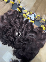 Article populaire : Extensions de cheveux humains vietnamiens 100g, couleur claire, 60cm de long, super double drawn, lots en vrac