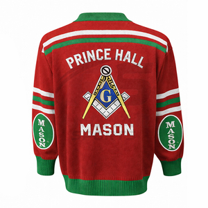 Suéter con Símbolo Masónico al por Mayor – Jersey de Masonería Bordado Personalizado, Prenda de Punto de Mezcla de Algodón Suave para Hombre, Suministro al por Mayor - Product Image 2