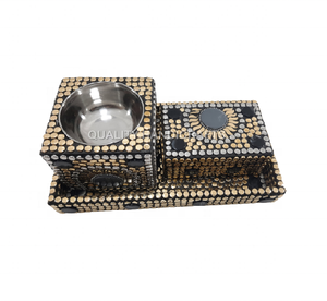 เตาเผา bakhoor ที่ทำจากทองเหลืองเรซินไม้อินเดียที่ทำด้วยมือมีกลิ่นกุหลาบดีไซน์ดีที่สุดในหนึ่ง - Product Image 3