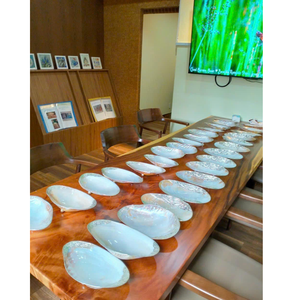 ECO FRIENDLY NATURAL <b>SHELL</b> SALAD SPOON SET 23CM SUSTAINABLE MOTHER OF PEARL SERVING TOOLS WITH ARTISAN <b>SHELL</b> HANDLE HANDCRAFTED - Product Image 5