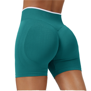 Shorts de Yoga de Cintura Alta con Efecto Push-Up y Compresión para Mujer, Sin Costuras Frontales, Ideales para Ejercicio y Ciclismo - Product Image 6