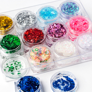24 Colors Holographic Body <b>Glitter</b> <b>Gel</b>, Long-Lasting Cosmetic <b>Glitter</b> for Face & <b>Hair</b> - Product Image 5