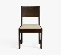 Chaise de salle à manger en bois rembourrée moderne avec dossier confortable pour hôtel, restaurant, mobilier