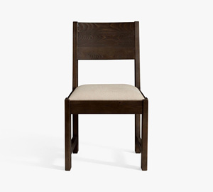 Chaise de salle à manger en bois rembourrée moderne avec dossier confortable pour hôtel, restaurant, mobilier - Product Image 1