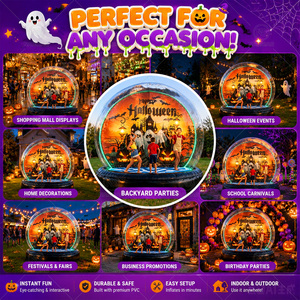 Globo de Nieve Inflable <span class=keywords><strong>Gigante</strong></span> de Tamaño Humano para Navidad/Halloween, <span class=keywords><strong>Esfera</strong></span> <span class=keywords><strong>Transparente</strong></span> Inflable para Fotomatón y Decoración - Product Image 3