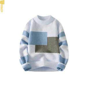 Suéter de Punto para Hombre, Invierno, Antiarrugas, Transpirable, 100% Poliéster, Cuello Redondo, Manga Regular, 300g - Product Image 2