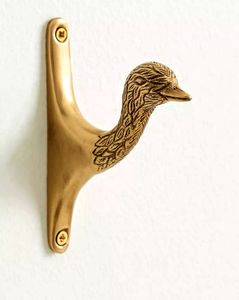 Rustic Metal Bird Wall <b>Hooks</b> With Colorful Animal Design For Clothing Storage Three Piece Set - Product Image 6