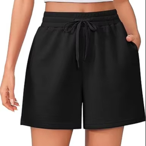 Wholesale Summer Workout Women <b>Shorts</b> Quick-Drying Breathable Cotton French Terry Casual Loose Waist <b>Shorts</b> for Women - Product Image 1