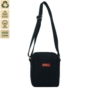 Sac de voyage en denim non laminé 400 GSM, sac de rangement de voyage, 13x21x8 cm, logo personnalisé, vente en gros, OEM, marque privée, modèle SS249B - Product Image 1