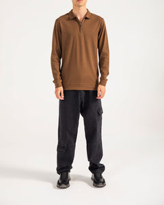 Polo T-shirt homme été décontracté à manches courtes OEM/ODM, 100% coton, coupe ample, logo imprimé personnalisé. - Product Image 5