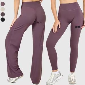 Pantalon de jogging décontracté pour femme, taille mi-haute, coupe droite, en tissu éponge, jambe large, avec dentelle et motifs peints - Product Image 1