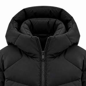 Blouson d'hiver pour homme à capuche, personnalisé, nouvelle collection 2026, haute qualité, coupe-vent, respirant, avec fermeture éclair et logo frontal, marque privée - Product Image 3