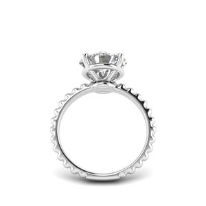 Anillo de Boda AJRETAIL de Oro Blanco con Diamante Cultivado en Laboratorio de 3 Quilates, Corte Redondo, Color F, Claridad VVS2, Certificado IGI - Product Image 3
