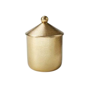 Hermosa Caja de Aluminio Fundido Antigua Pequeña con Diseño Floral en Relieve, Tapa Resistente, Capacidad de 5 kg, Metálica - Product Image 1