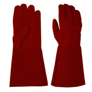 Guantes de Seguridad Industriales Resistentes Personalizables, de Piel de Cabra y Vacuno, para Soldadura TIG, Protección de Manos, Guantes de Construcción - Product Image 4