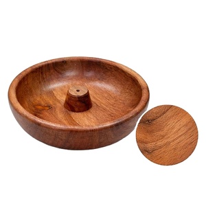 Handmade Sandalwood Wooden <b>Incense</b> <b>Holder</b> for Stick <b>Incense</b> Ash Catcher Burner for Meditation Yoga Home Fragrance-Religious Use - Product Image 4
