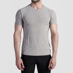 Camisetas de Manga Corta para Hombre al por Mayor con Logotipo Personalizado, Camisetas Ajustadas a la Moda, Transpirables, Ecológicas, Cómodas y Ligeras - Product Image 1
