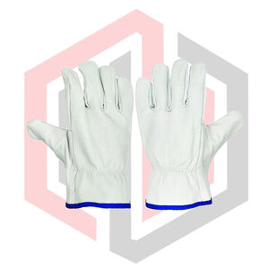 Gants de travail en cuir de chèvre, flexibles, respirants, sans silicone, résistants aux déchirures, résistants à l'usure, isolants thermiquement, antistatiques - Product Image 1