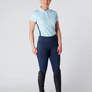 Chemises d'équitation pour femmes de haute qualité, à manches courtes, respirantes, à séchage rapide, pour concours équestres, compatibles avec les jodhpurs et les culottes d'équitation - Product Image 4
