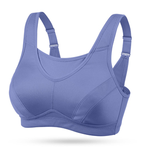Women Plus Size High Support Gym Training Sports <b>Bra</b> Front Four-Way <b>Stretch</b> Breathable Athletic Workout Fitness Yoga Crop Top - Product Image 6