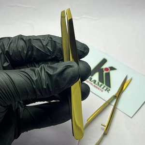 แหนบปลายเฉียงสแตนเลสอย่างดี สำหรับถอนขนคิ้วและขนตาอย่างแม่นยำ - Product Image 4