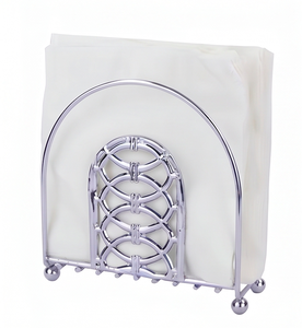 Portarrollos de Papel de Alta Calidad en Metal con Acabado Plateado, Ideal para Almacenamiento en Baños Grandes y Decoración de Cocina - Product Image 1