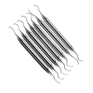 2026 Instruments chirurgicaux professionnels personnalisés pour chirurgie générale, Curettes Gracey, Ensemble de grattoirs à faucille Hu-Friedy, 7 pièces manuelles - Product Image 6