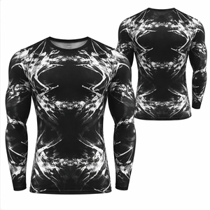 Nuevo Diseño de Rashguard de Manga Larga con Estampado por Sublimación para Deportes Combinados, Ropa Deportiva, Rashguard de Lucha BJJ para Hombre - Product Image 1