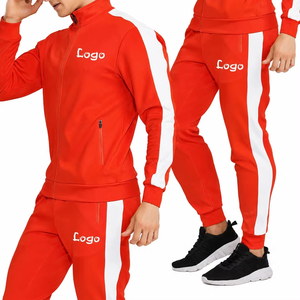 Ensemble de survêtements techniques coupe-vent mi-lourds pour hommes OEM, personnalisables en polyester/coton, pour la course et l'entraînement - Product Image 6