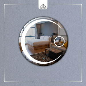Modern & Minimalist Frameless Wall-Mounted Art Decor <b>Led</b> Bathroom <b>Vanity</b> Mirror with Clear Reflection Eco-Friendly Wedding Ready - Product Image 4