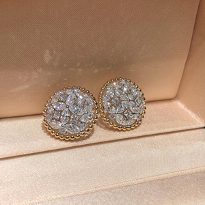 ต่างหูเพชรทรงมาร์คีส์ 2.87 กะรัต เพชรเลี้ยงในห้องปฏิบัติการ ตัวเรือนทองคำขาว 14K ต่างหูเพชรเม็ดเล็กสำหรับผู้หญิง เครื่องประดับหรูหรา - Product Image 1