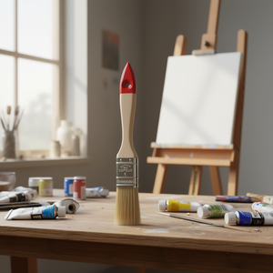 <b>4</b>-<b>Inch</b> Solid Wood Handle <b>Paint</b> <b>Brush</b> CEPILLO <b>Paint</b> <b>Brushes</b> - Product Image 2