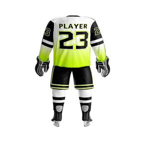 Maillot de hockey sur glace professionnel personnalisé pour homme, col lacé, broderie, 100 % polyester, séchage rapide, respirant, vente directe d'usine - Product Image 6