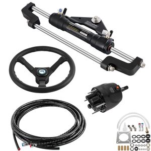 Kit di Sterzo Idraulico per Imbarcazioni da 300HP con Pompa, Cilindro, Volante, Tubo da 18 Piedi e Kit Guarnizioni - Parti e Accessori - Product Image 1