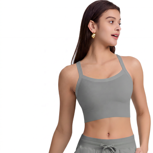 Soutien-gorge de sport vert menthe, haut court, maintien élevé, respirant, pour entraînement fitness, vêtements pour femmes - Product Image 6